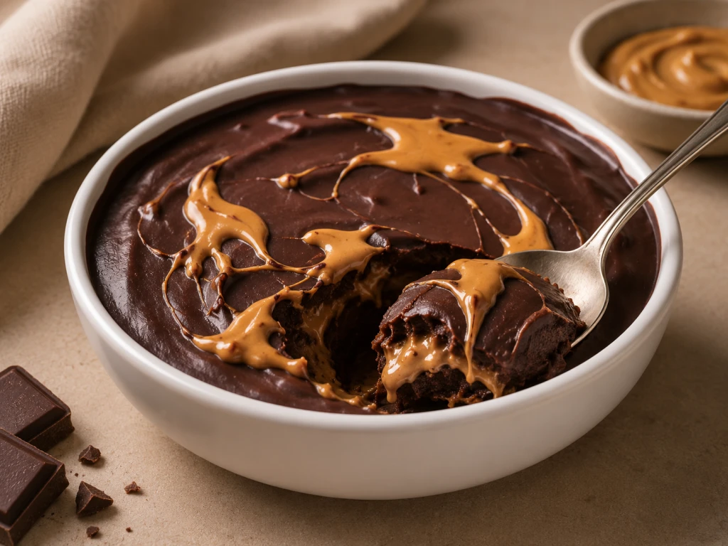 Bowl al cioccolato e burro d'arachidi