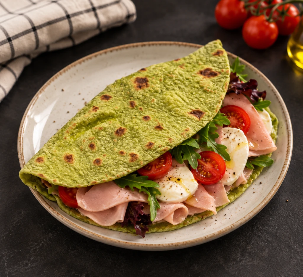 Piadina proteica ai piselli