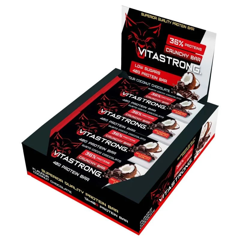 Barrette crunchy cocco e cioccolato (box x12)